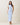 Pleated front top & skirt set in sky