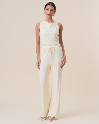 Jersey sleeveless top & pants set