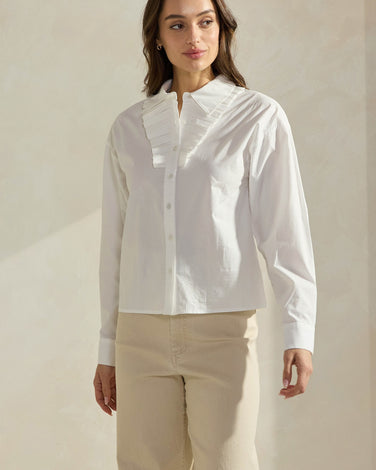 Pleated Front Blouse