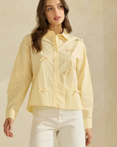 Bow-embellished Shirt
