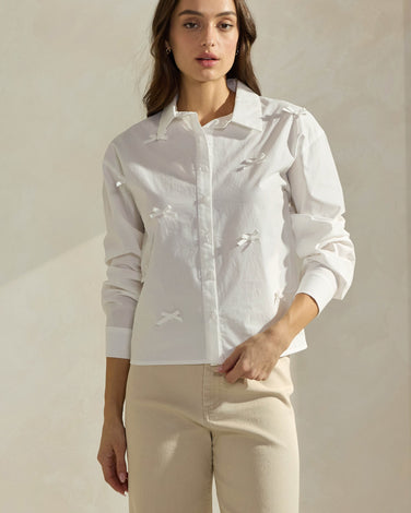 Bow-embellished Shirt