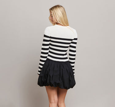 Striped Mini Bubble Dress