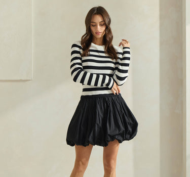 Striped Mini Bubble Dress