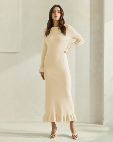 Open Bow Back Maxi Dress