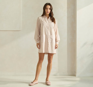 Eyelet Shirt Dress