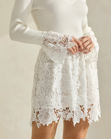 Floral Knit Lace Dress