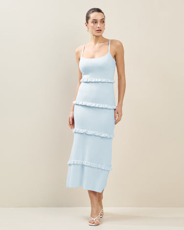 Knit Tiered Maxi Dress