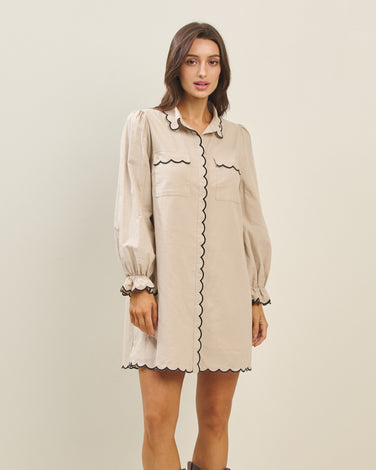 Scallop Mini Dress