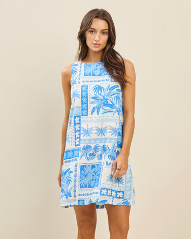Tropical Printed Shift Dress