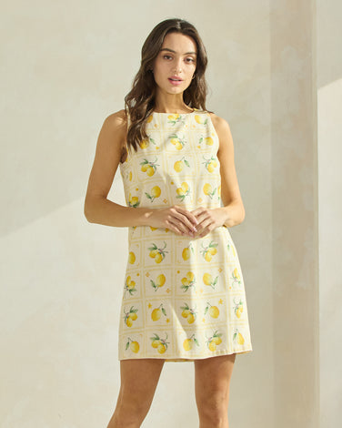 Lemon Shift Dress