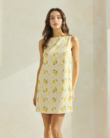 Lemon Shift Dress