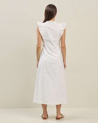 Ruffled Cotton Maxi Dress