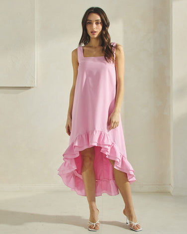 Ruffle High Low Dress