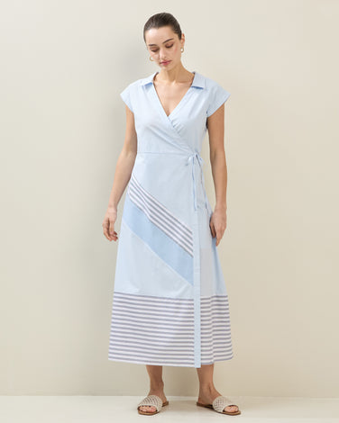 Maxi Wrap Shirt Dress