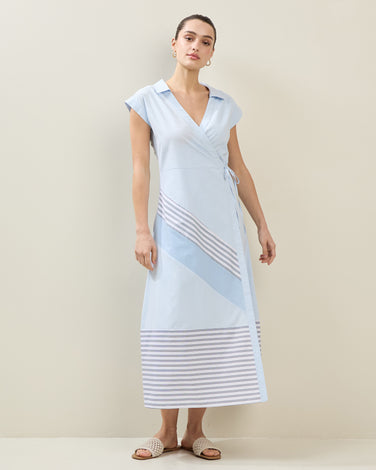 Maxi Wrap Shirt Dress