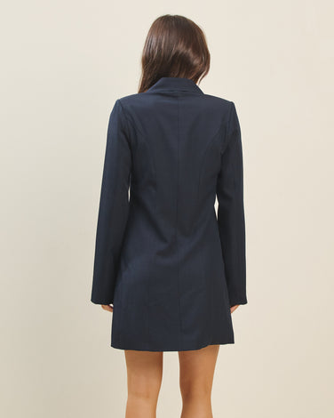 Blazer pleated mini dress