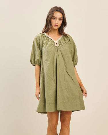 Braided mini dress
