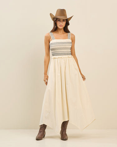 Smoked midi dress