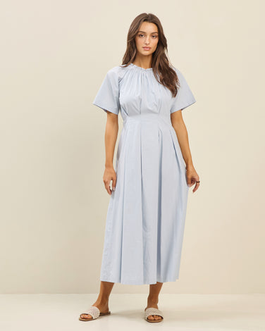 Bow open back dress