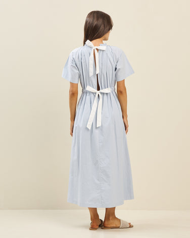 Bow open back dress