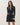Contrast knit dress