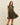 Suede ruffle babydoll dress