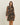 Metallic floral print mini dress