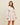 Gold button striped dress