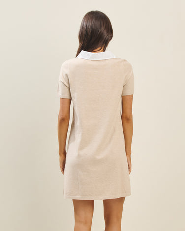 Colorblock polo dress