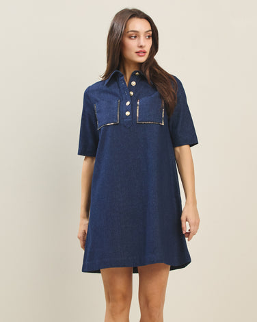 Denim shirtdress