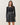 Contrast knit mini dress