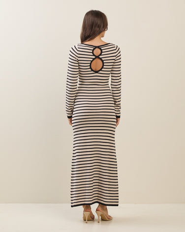 Striped maxi dress