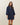 Bow denim mini dress