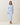 Tie neck sweater dress in sky