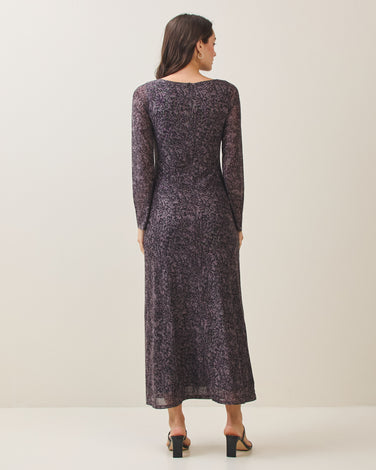 Leopard print maxi dress