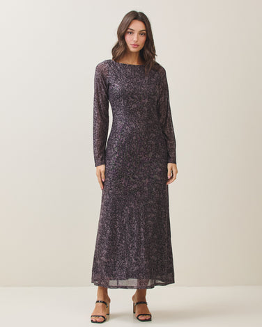 Leopard print maxi dress