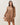 Vegan suede babydoll dress