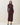 Gold metal ring rib-knit dress