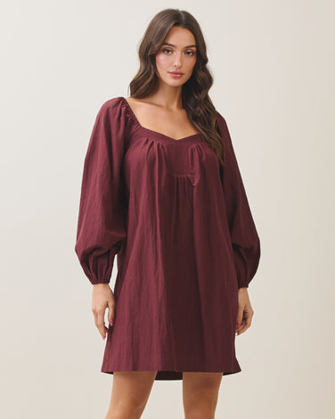 Long sleeve babydoll dress