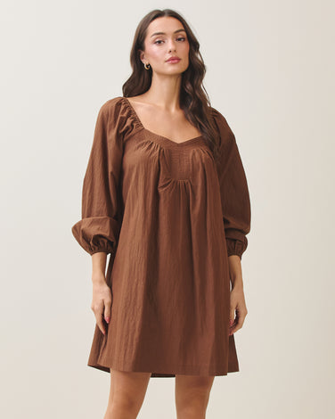 Long sleeve babydoll dress
