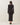 Metallic lettuce edge knit dress