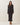 Metallic lettuce edge knit dress