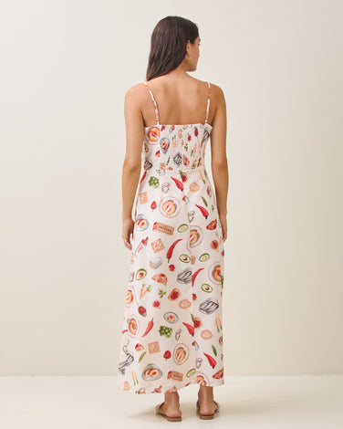 Summer table printed sun dress