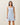 3d floral applique denim mini dress