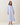 Contrast pin stripe cotton maxi dress