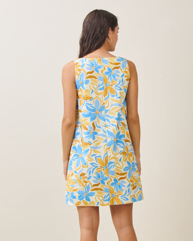 Sleeveless floral mini dress