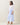 Two-tone maxi tie-waist shirtdress