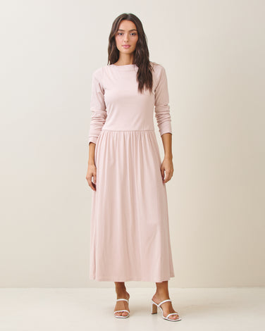 Open tie back maxi dress