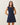 Sleeveless side ruched denim mini dress