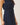 Sleeveless side ruched denim maxi dress